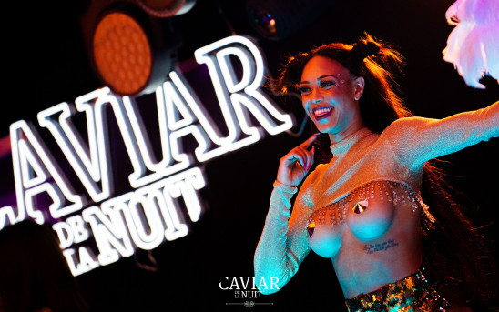 Caviar de la Nuit sexy dancer with gloves boudoir